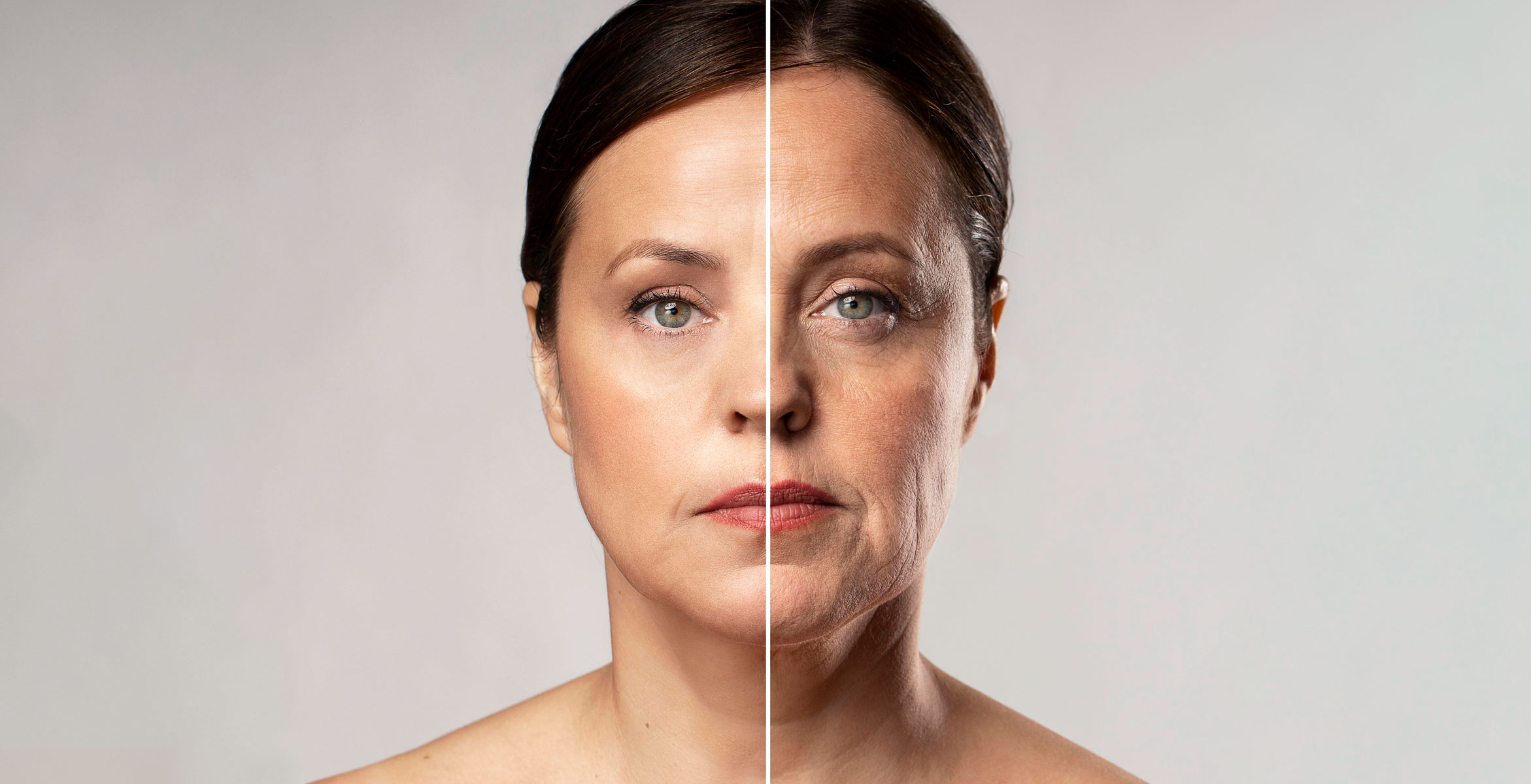 woman with free radical damage