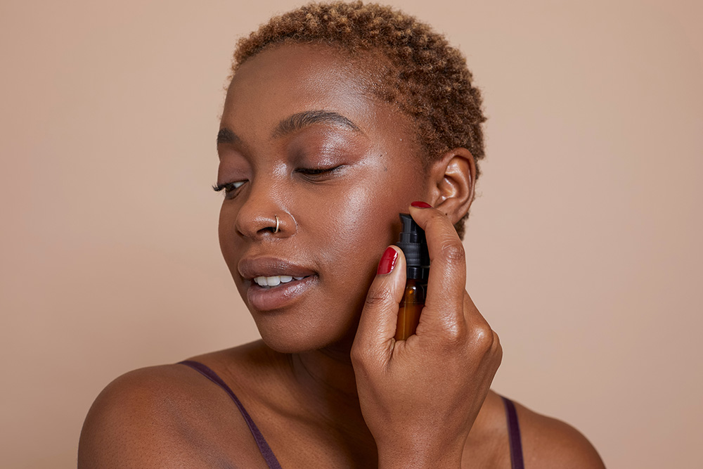 tropical retinol on black skin