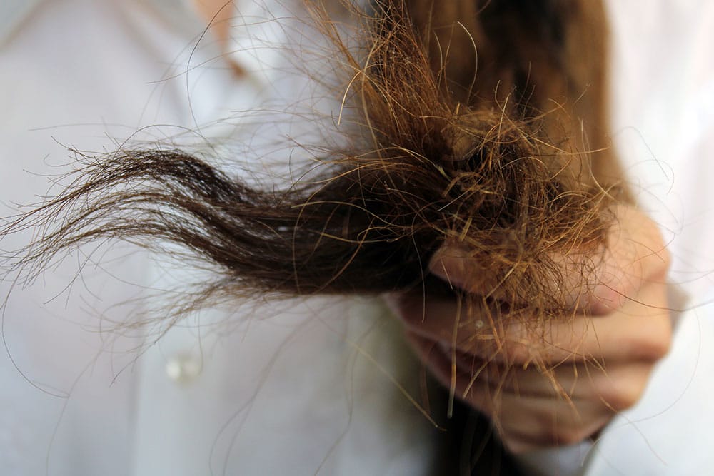 Static causes frizzy hair