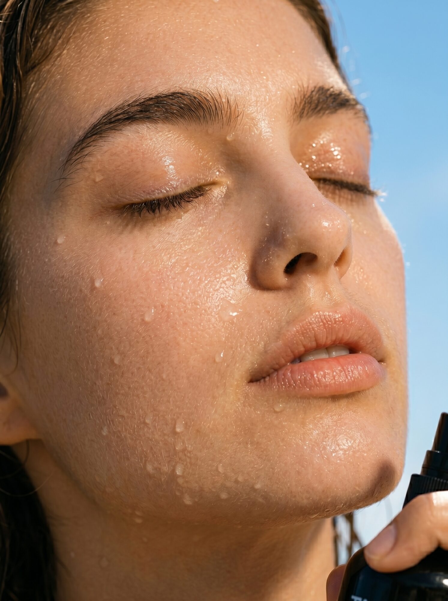 Hard water and skin: facial mist for comfort